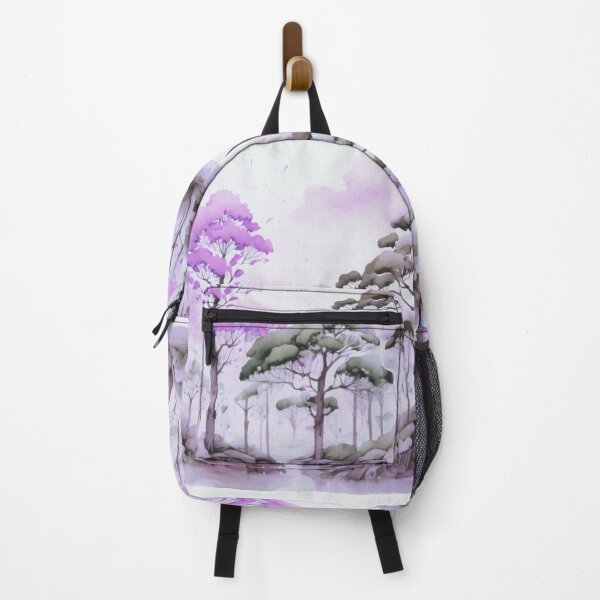 Item preview, Forest scene violet and grey designed and sold by Flowersonstuff.