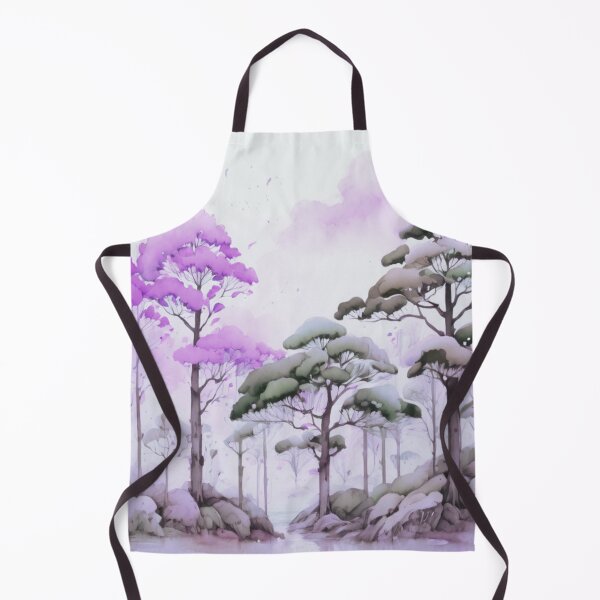 Item preview, Forest scene violet and grey designed and sold by Flowersonstuff.