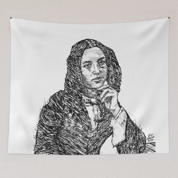 Item preview, GEORGE SAND ink portrait .3 designed and sold by lautir.