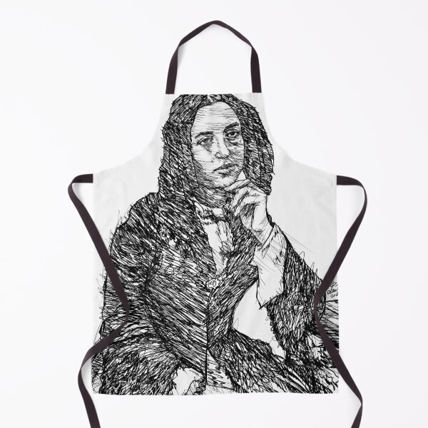 Item preview, GEORGE SAND ink portrait .3 designed and sold by lautir.