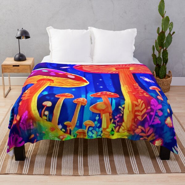 Item preview, Colorful Gaint Mushroom Art designed and sold by Health And Fitness Posts e-Store.