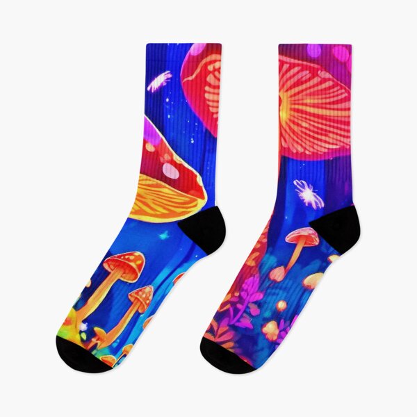 Item preview, Colorful Gaint Mushroom Art designed and sold by Health And Fitness Posts e-Store.