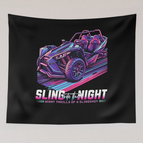 Item preview, Retro Slingshot Vehicle, Vibrant Cyberpunk Graphic Tee designed and sold by boujeedrpc.