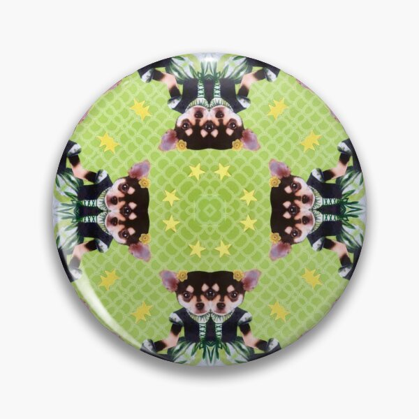 Item preview, Green Chihuahua Kaleidoscope Pattern - Snowflakes  designed and sold by Nikki Fortuin Arts & Crafts.