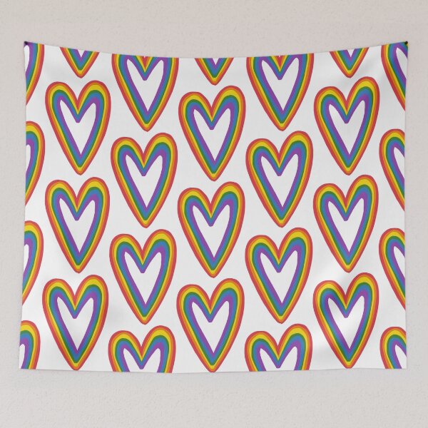Item preview, Cool Aesthetic Pride Colorful Rainbow Heart designed and sold by Maviartig.