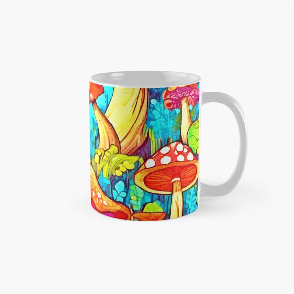 Item preview, Vibrant Mushroom Illustration Art designed and sold by Health And Fitness Posts e-Store.