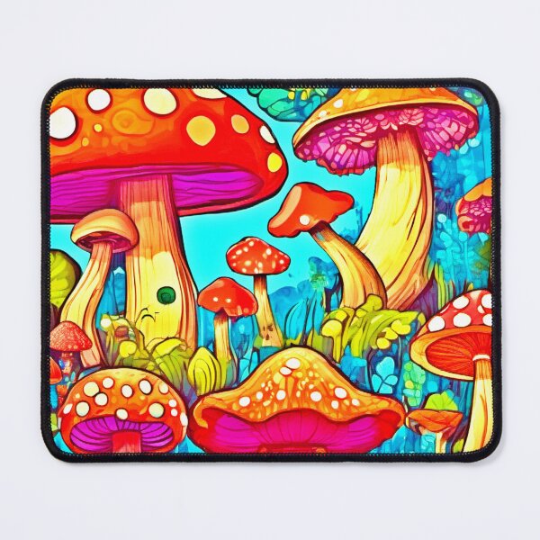Item preview, Vibrant Mushroom Illustration Art designed and sold by Health And Fitness Posts e-Store.