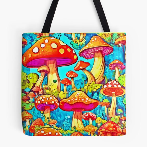 Item preview, Vibrant Mushroom Illustration Art designed and sold by Health And Fitness Posts e-Store.