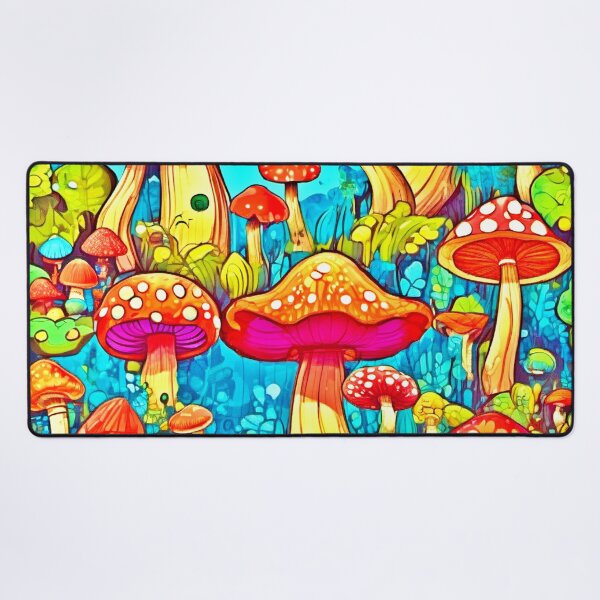 Item preview, Vibrant Mushroom Illustration Art designed and sold by Health And Fitness Posts e-Store.