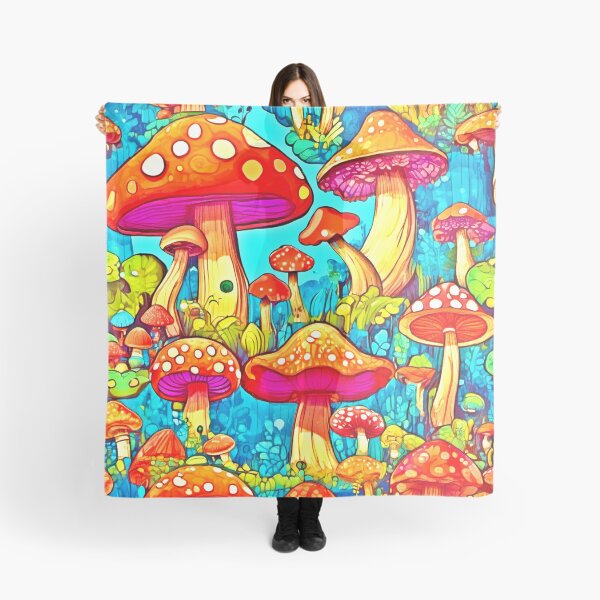 Item preview, Vibrant Mushroom Illustration Art designed and sold by Health And Fitness Posts e-Store.