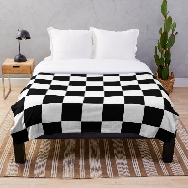 Item preview, Checkered - Black and White designed and sold by JustPatterns2.