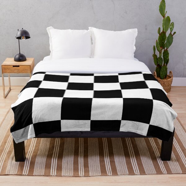 Item preview, Large Checkered - Black and White designed and sold by JustPatterns2.