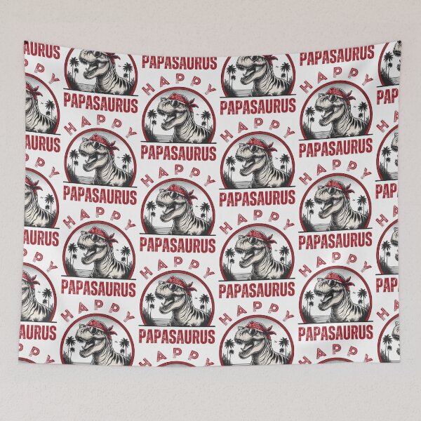 Item preview, Happy Papasaurus T-rex Dino Funny Father Dinosaurs designed and sold by Jungle Hub.