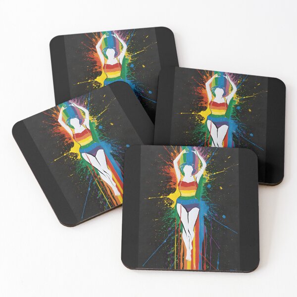 Item preview, Exotic Woman in a Rainbow Bikini - Original Oil Painting, Perfect for Gifts and Home Decorations designed and sold by GL!TCH LAB.