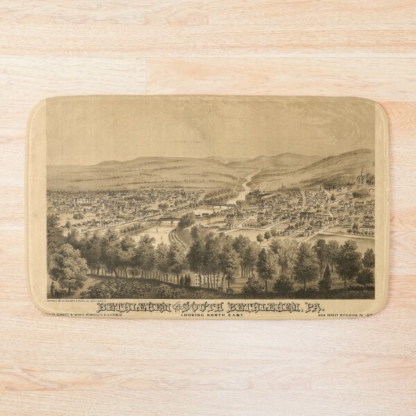 Item preview, Bethlehem and South Bethlehem, Pennsylvania (1877) designed and sold by allhistory.
