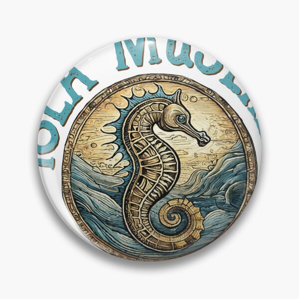 Item preview, Isla Mujeres Mexico Vintage Seahorse Design designed and sold by Futurebeachbum.