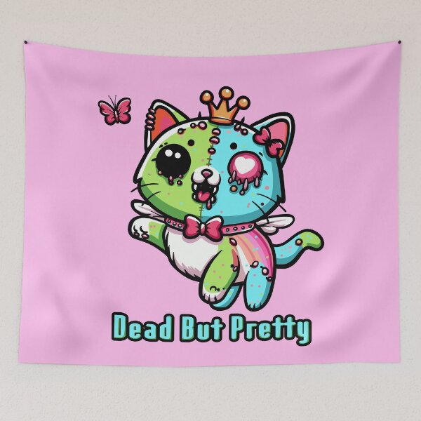 Item preview, Dead But Pretty Kitty designed and sold by KilkennyCat Art.