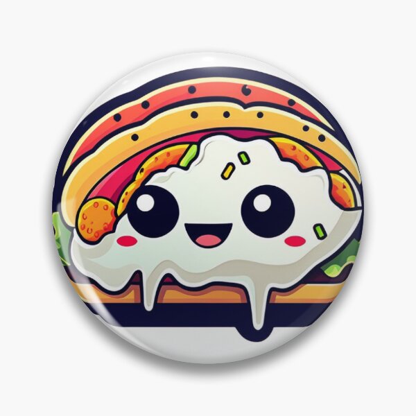 Item preview, Adorable Taco Chibi Sticker: Overflowing with Flavor designed and sold by Alansil.