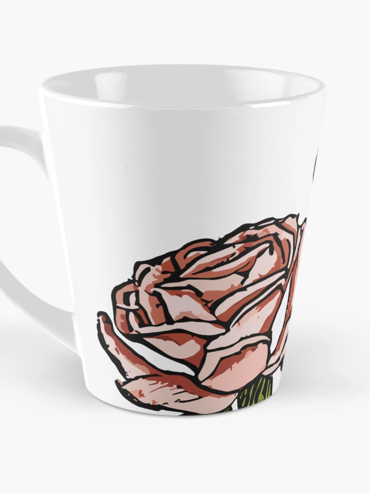Thumbnail 3 of 4, Coffee Mug, Retro Roses designed and sold by SamJanner.