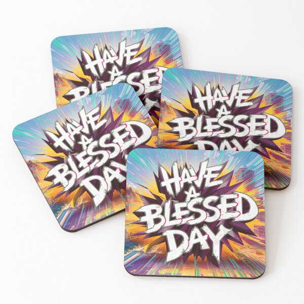 Item preview, Have a blessed day - Positive Blessing Quote designed and sold by Zyphrost ★★★★★ (✔).