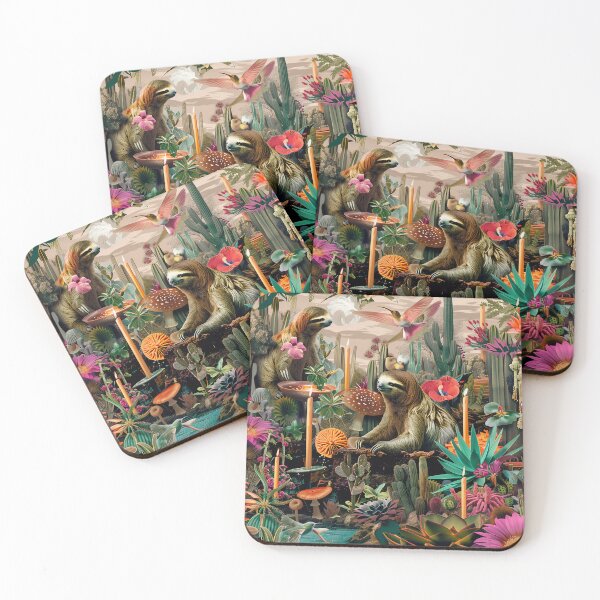 Item preview, Surreal Sloth Oasis Digital Collage Art designed and sold by Mystikos Art.