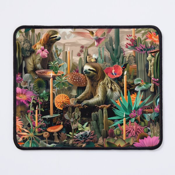 Item preview, Surreal Sloth Oasis Digital Collage Art designed and sold by Mystikos Art.