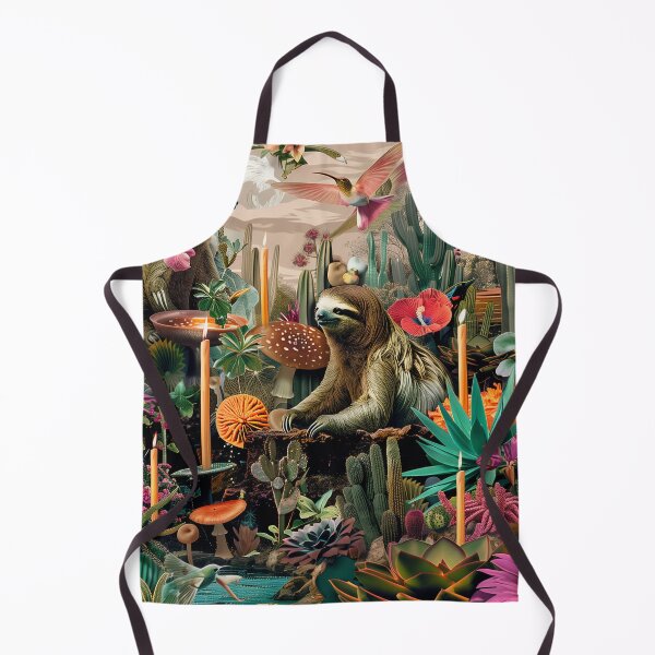 Item preview, Surreal Sloth Oasis Digital Collage Art designed and sold by Mystikos Art.