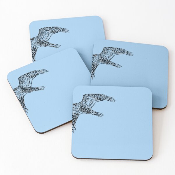 Item preview,  Northern Harrier Marsh Hawk Flying Black Design  designed and sold by designsasstultd.