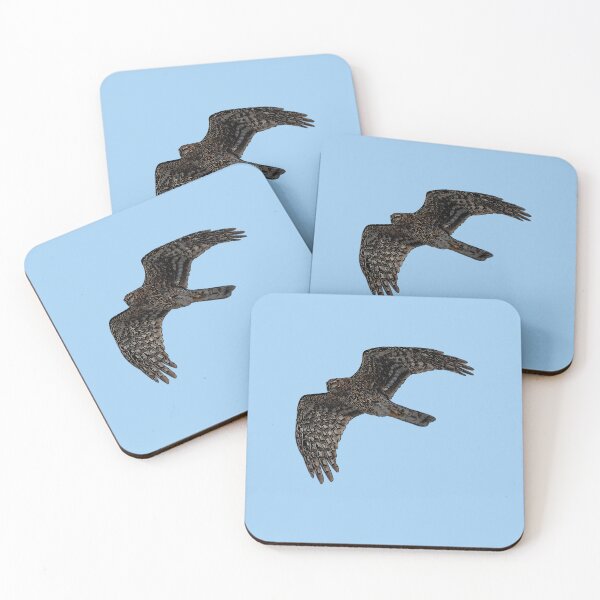 Item preview, Northern Harrier Marsh Hawk Flying Black Alternate Design  designed and sold by designsasstultd.