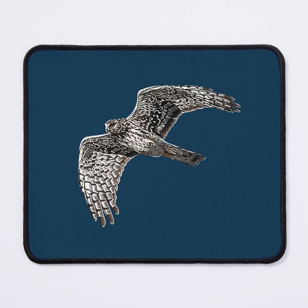 Item preview, Northern Harrier Marsh Hawk Flying White Alternate Design  designed and sold by designsasstultd.