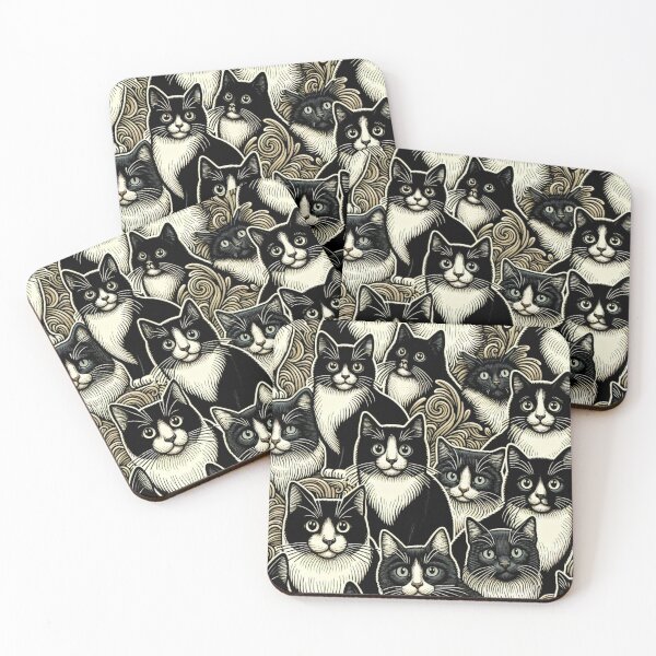 Item preview, cats pattern (2) designed and sold by caroldarlene.