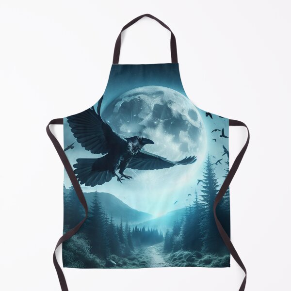 Item preview, Midnight Majesty: The Raven's Moonlit Soar designed and sold by AdoraClips.