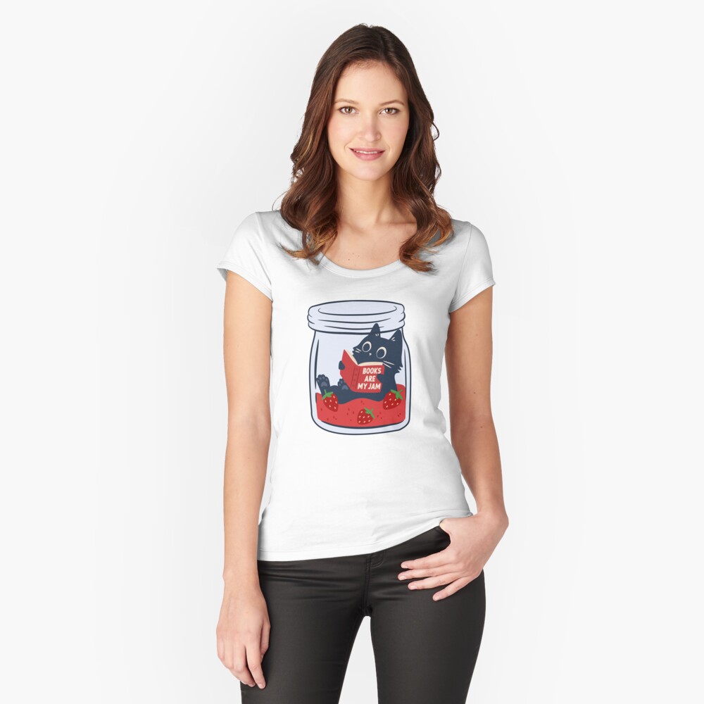 Artikel-Vorschau von Tailliertes Rundhals-Shirt, designt und verkauft von indiebookster.