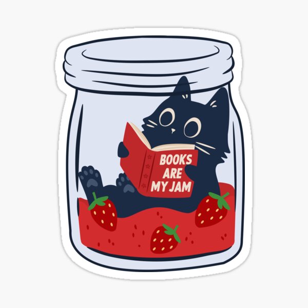 Item preview, books are my jam designed and sold by indiebookster.