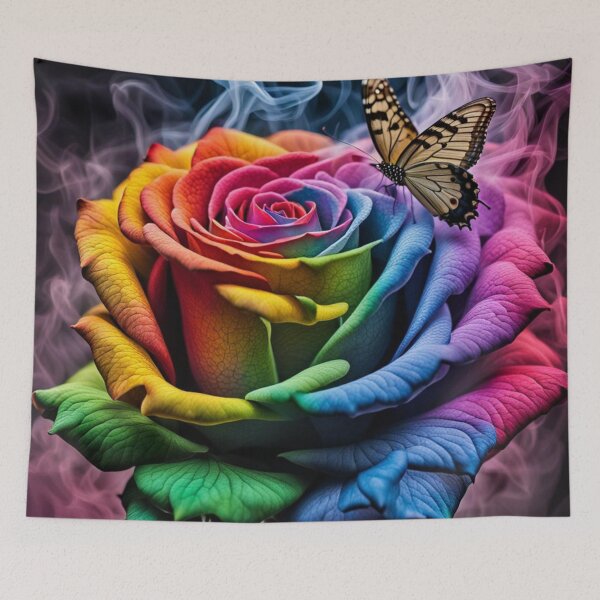 Item preview, Rainbow Rose designed and sold by BeeTheArtCo.