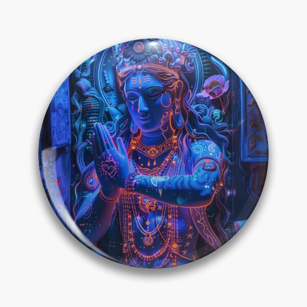 Item preview, Blacklight Lord Shiva Psychedelic Visionary Art designed and sold by Mystikos Art.