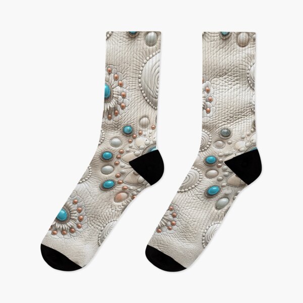 Item preview, Mandala in beige leather, pearls and turquoise designed and sold by Fantasyplus.