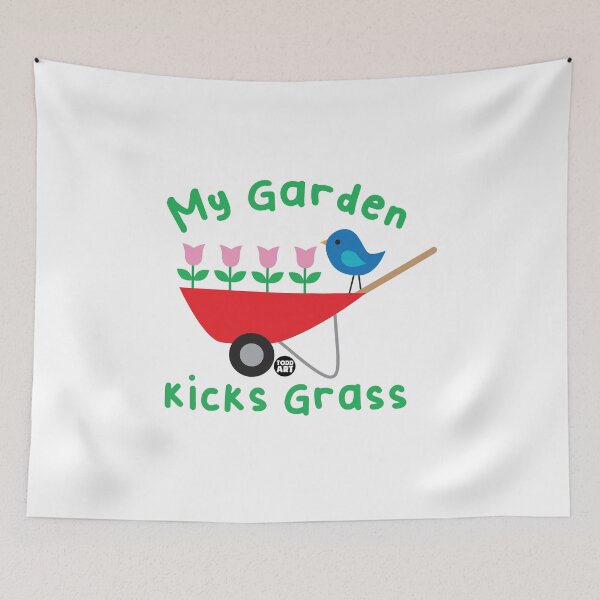 Item preview, MY GARDEN KICKS GRASS designed and sold by TODD GOLDMAN.
