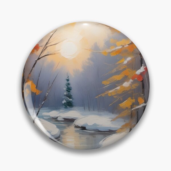 Item preview, Winter, impressionist paint, part of the Seasons collection designed and sold by lonelymoony.