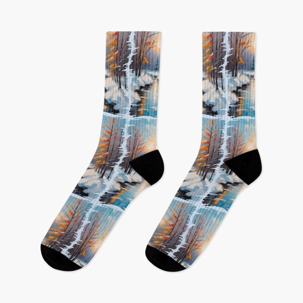 Item preview, Winter, impressionist painting, part of the Seasons collection designed and sold by lonelymoony.