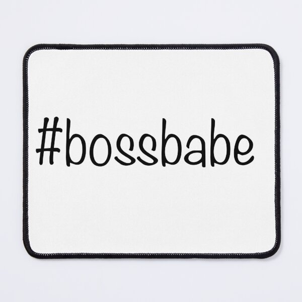 Item preview, #bossbabe text print for girlboss, statement tee designed and sold by Uniskull.