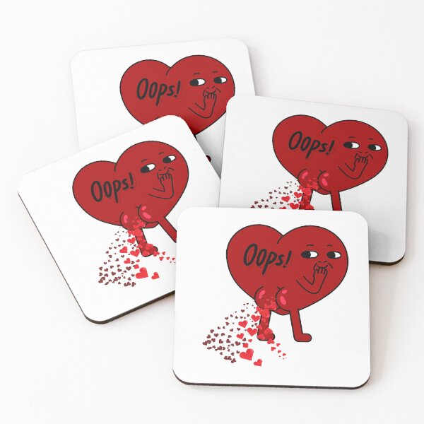 Item preview, Funny Valentines arts - Farting Hearts with hearts version 2 designed and sold by Fanatic Nerd.