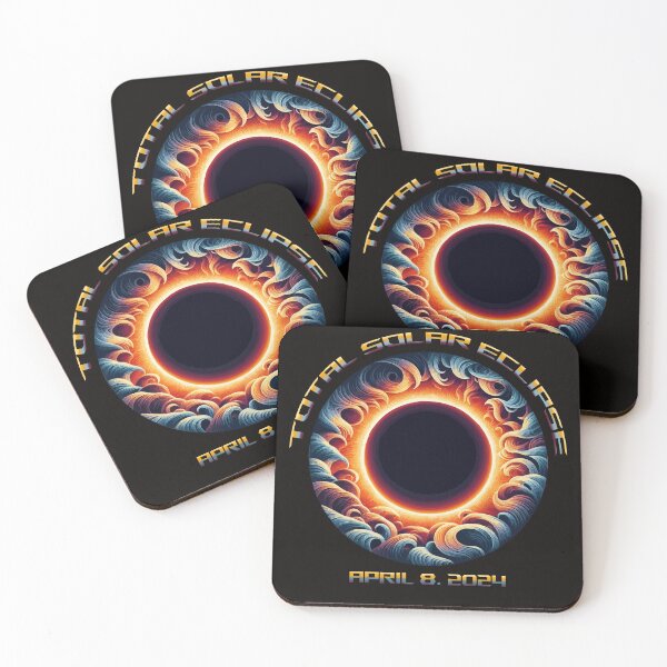 Item preview, Abstract Art Solar Eclipse 2024 Totality April 8 designed and sold by AxelBrook.