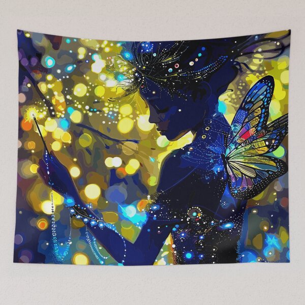 Item preview, Art By Minga Magical Nighttime Fairy digital design designed and sold by Artbyminga.