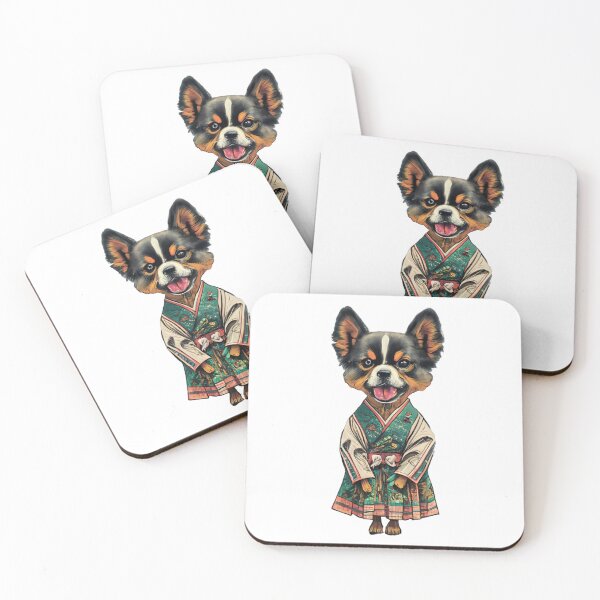 Item preview, A cute dog in a Japanese costume designed and sold by MagelliShop.