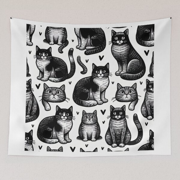 Item preview, cat pattern (6) designed and sold by caroldarlene.