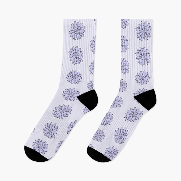 Item preview, Simple FLower Outline Purple Lilac Summer Floral designed and sold by ClearAndHappy.