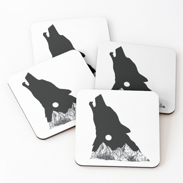 Item preview, Full Moon Howling Wolf designed and sold by redbatmerch.