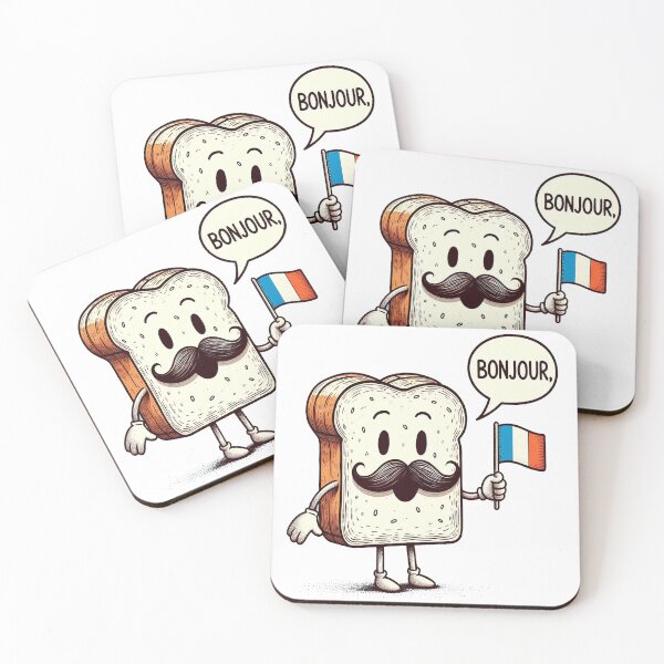 Item preview, Bread Saying, Bonjour French designed and sold by PrintLess-77.