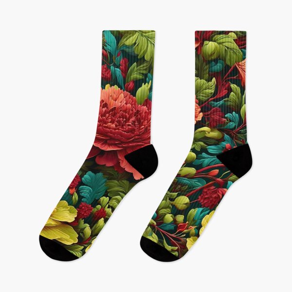 Item preview, Vibrant Carnations flowers seamless pattern retro vintage design  designed and sold by BorgSpareParts.
